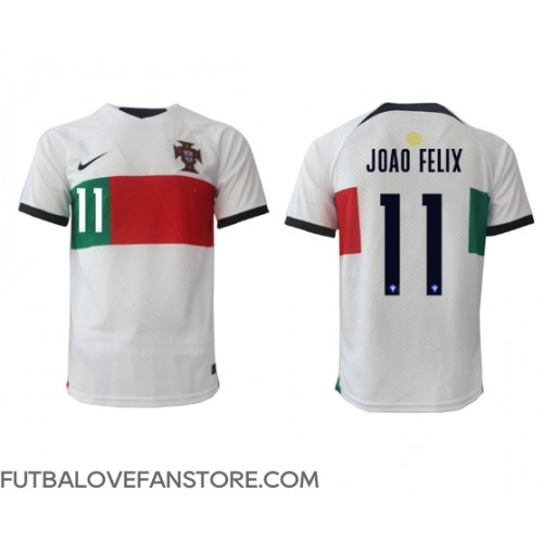 Portugalsko Joao Felix #11 Vonkajší futbalový dres MS 2022 Krátky Rukáv